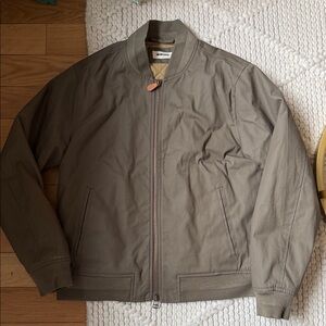 Taylor Stitch insulated bomber jacket fatigue olive dry wax Jacket 40/ M